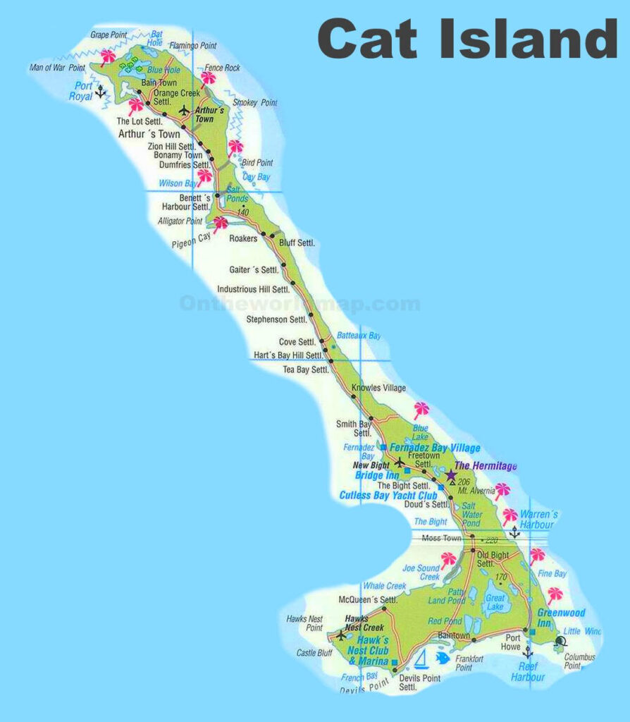 Cat Island Map